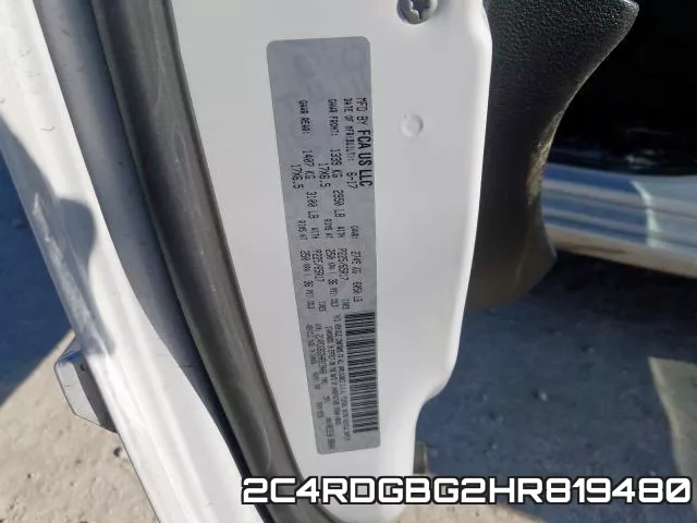 2C4RDGBG2HR819480 фото 2