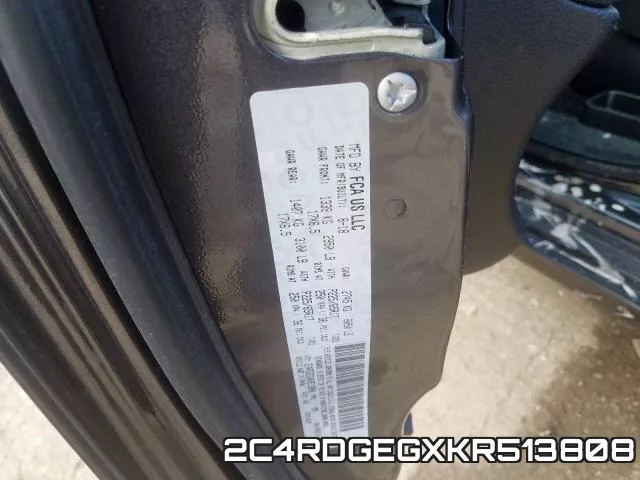 2C4RDGEGXKR513808 фото 2