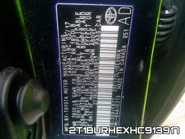 2T1BURHEXHC913917 фото 2