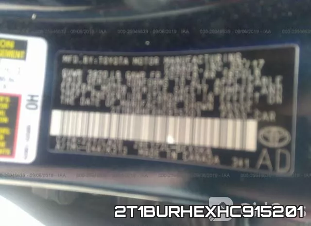 2T1BURHEXHC915201 фото 8