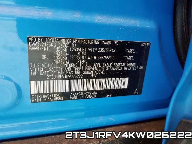 2T3J1RFV4KW026222 фото 2