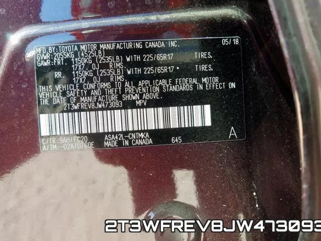 2T3WFREV8JW473093 фото 2
