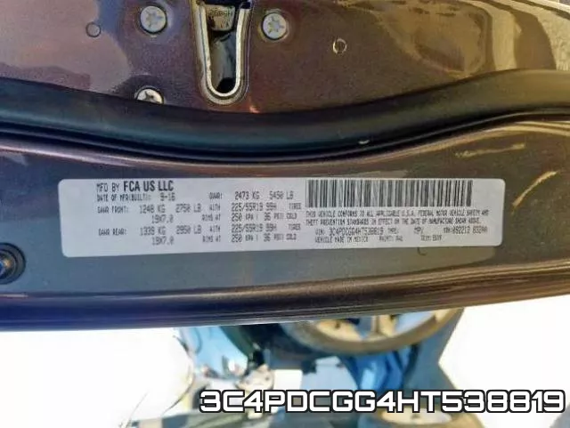 3C4PDCGG4HT538819 фото 2