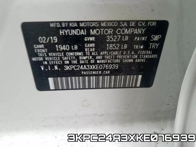 3KPC24A3XKE076939 фото 2