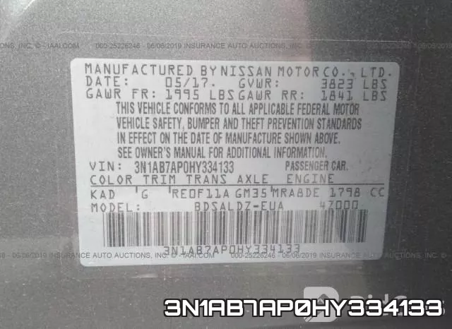 3N1AB7AP0HY334133 фото 8