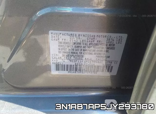 3N1AB7AP5JY293780 фото 5