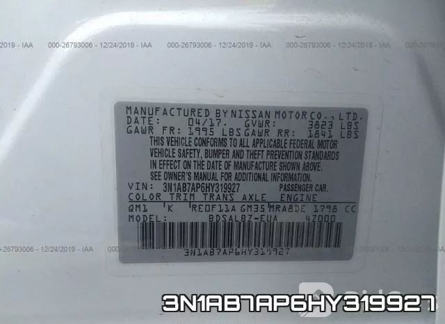 3N1AB7AP6HY319927 фото 10