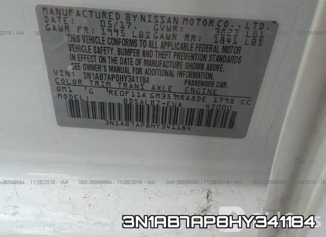 3N1AB7AP8HY341184 фото 9