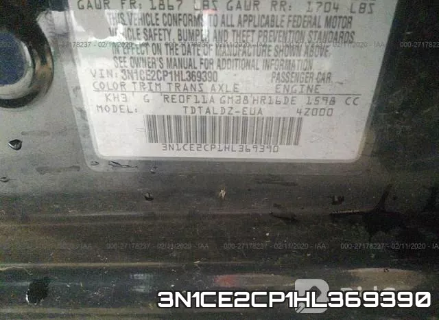 3N1CE2CP1HL369390 фото 7