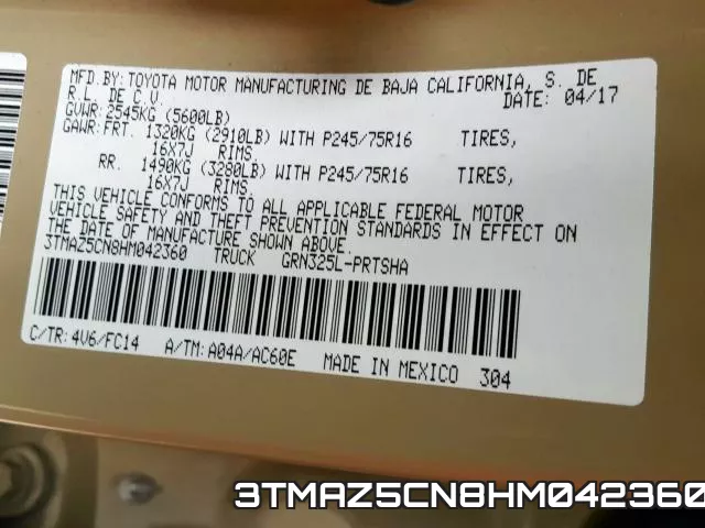 3TMAZ5CN8HM042360 фото 2
