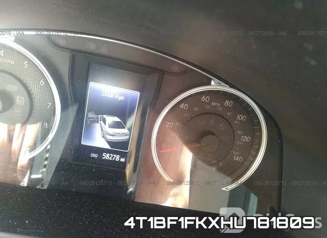 4T1BF1FKXHU781809 фото 6