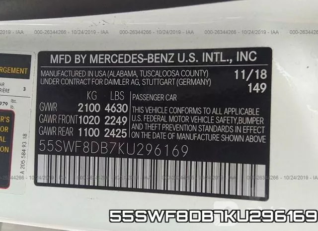 55SWF8DB7KU296169 фото 8