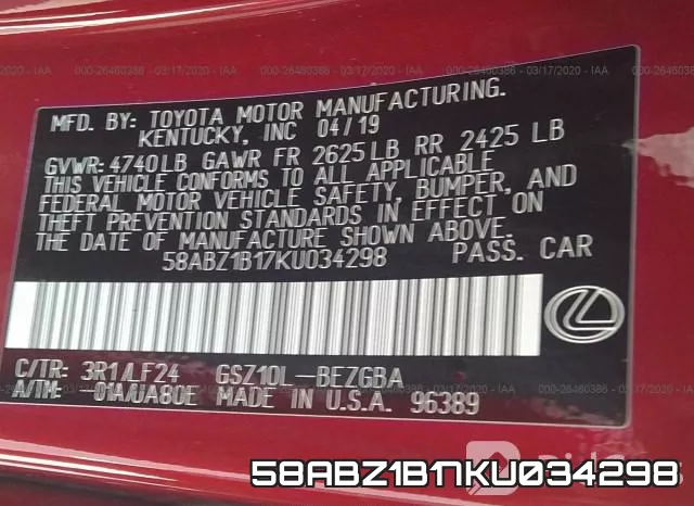 58ABZ1B17KU034298 фото 10