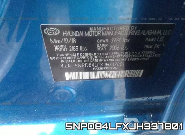 5NPD84LFXJH337801 фото 9