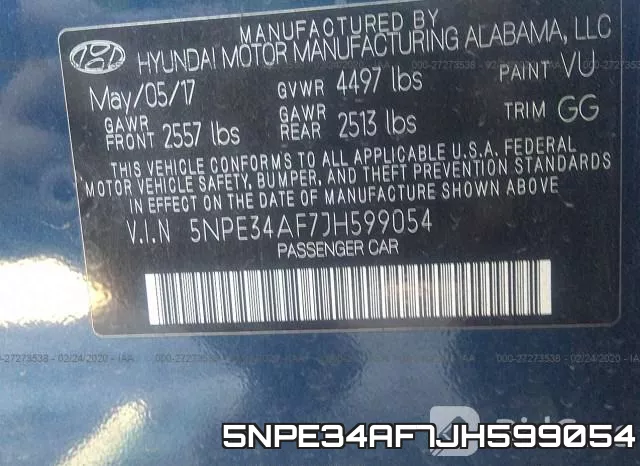 5NPE34AF7JH599054 фото 8