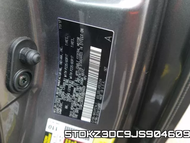 5TDKZ3DC9JS904609 фото 2