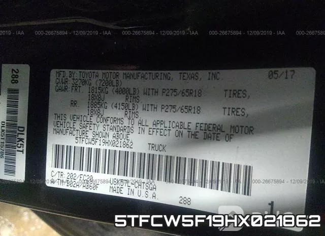 5TFCW5F19HX021862 фото 7