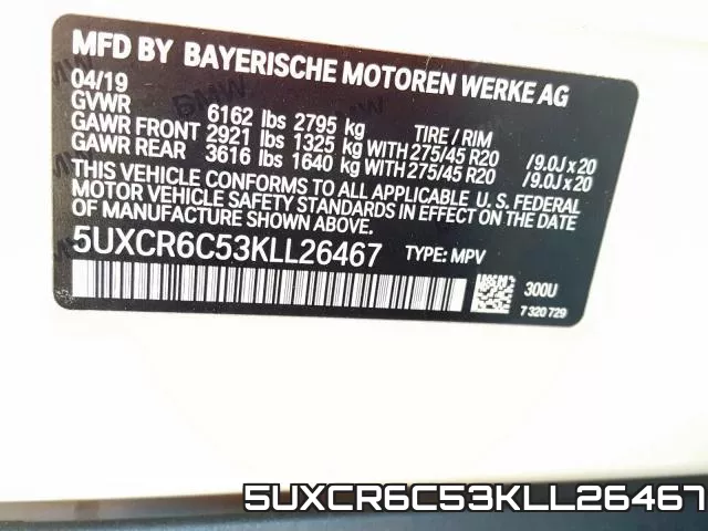 5UXCR6C53KLL26467 фото 2