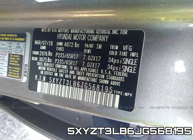 5XYZT3LB6JG568195 фото 6