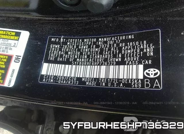 5YFBURHE6HP736329 фото 7