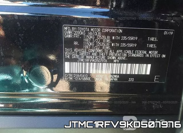 JTMC1RFV9KD507976 фото 8