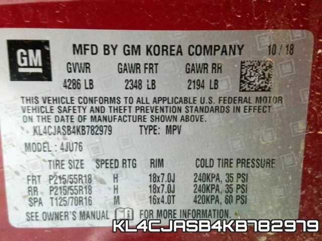 KL4CJASB4KB782979 фото 2