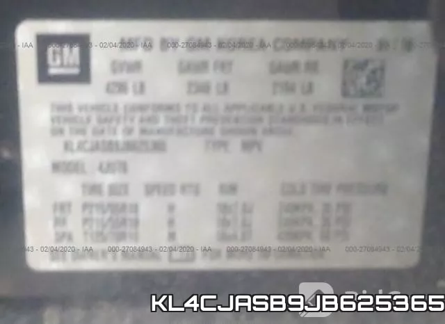 KL4CJASB9JB625365 фото 10