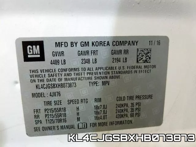KL4CJGSBXHB073873 фото 2