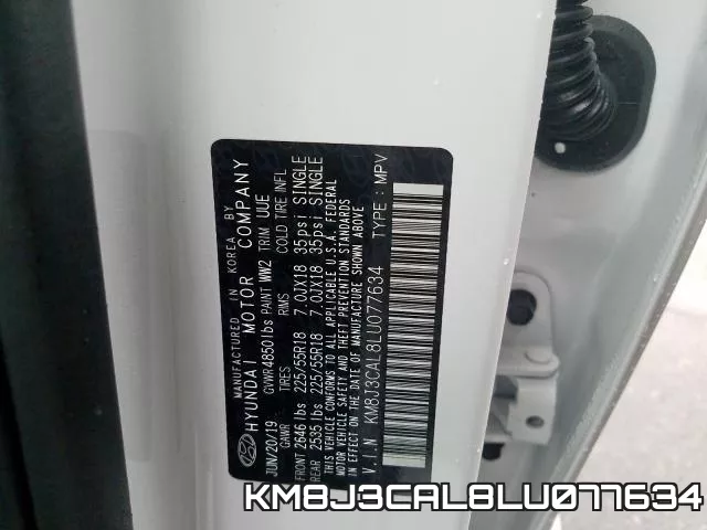KM8J3CAL8LU077634 фото 2