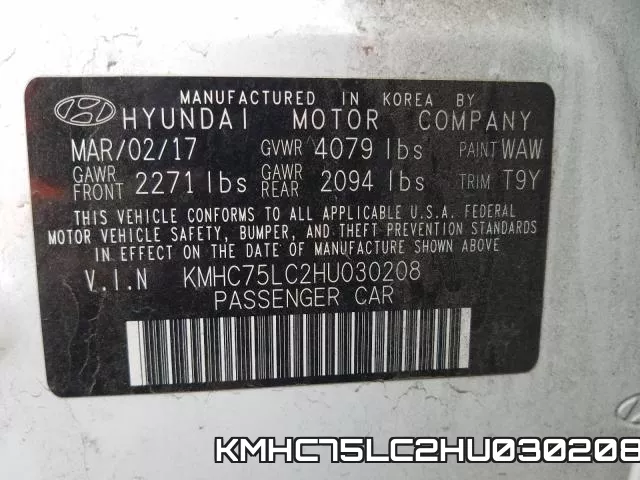 KMHC75LC2HU030208 фото 2