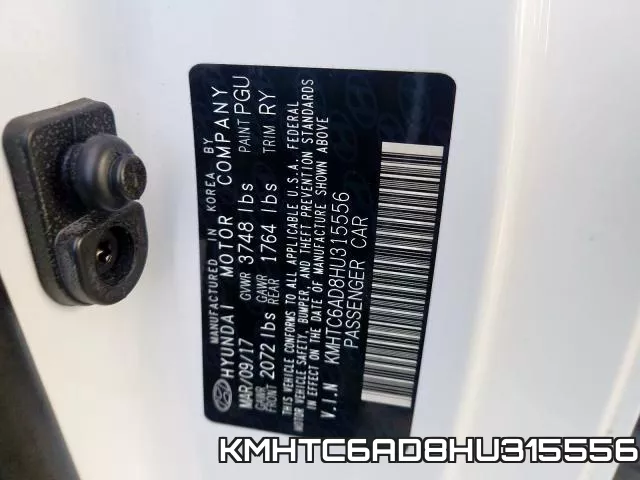 KMHTC6AD8HU315556 фото 2