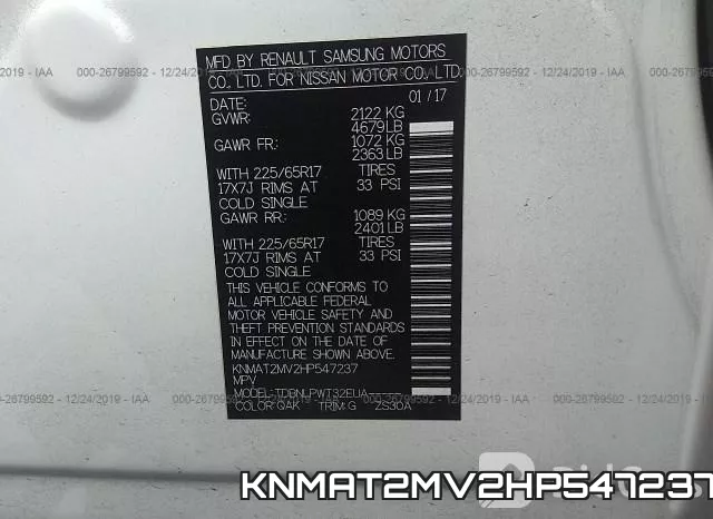 KNMAT2MV2HP547237 фото 10