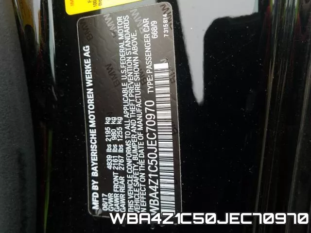 WBA4Z1C50JEC70970 фото 2