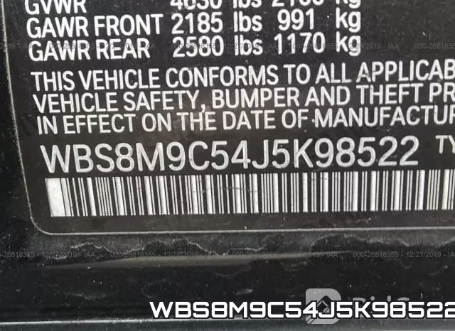WBS8M9C54J5K98522 фото 10