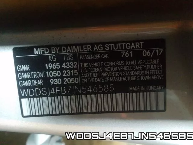 WDDSJ4EB7JN546585 фото 2