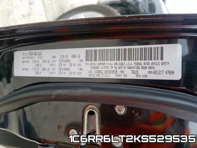 1C6RR6LT2KS529535 фото 2