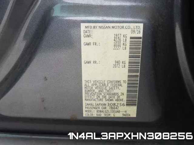 1N4AL3APXHN308256 фото 2