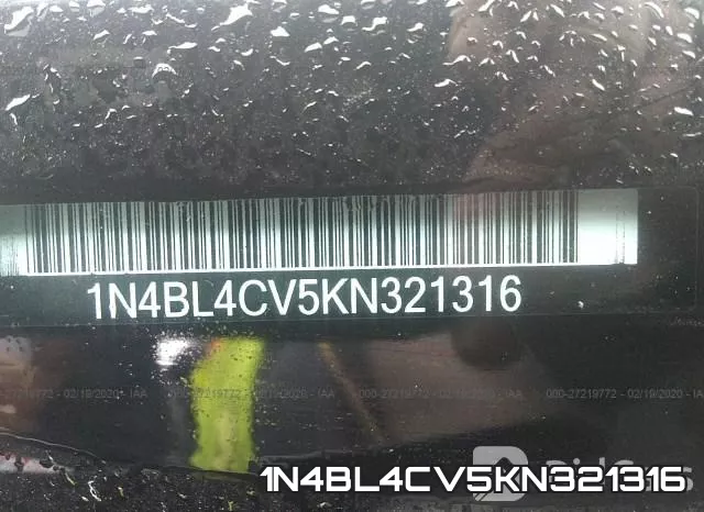 1N4BL4CV5KN321316 фото 9