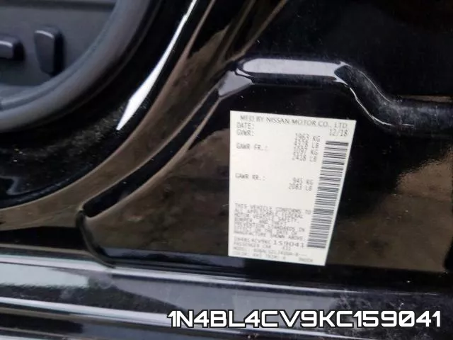 1N4BL4CV9KC159041 фото 2