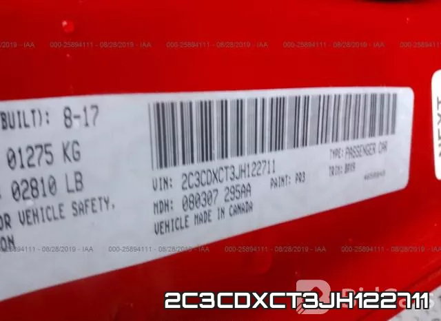 2C3CDXCT3JH122711 фото 9