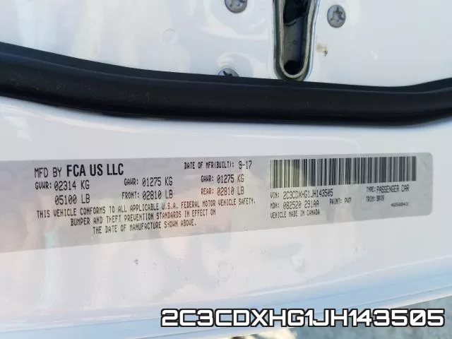 2C3CDXHG1JH143505 фото 2