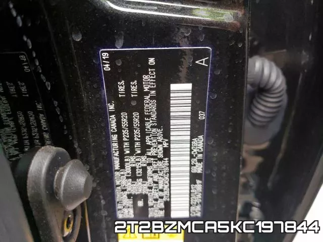 2T2BZMCA5KC197844 фото 2