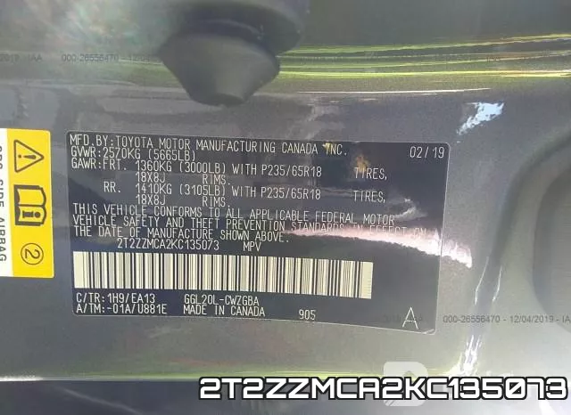 2T2ZZMCA2KC135073 фото 10