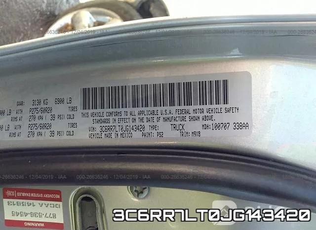 3C6RR7LT0JG143420 фото 9