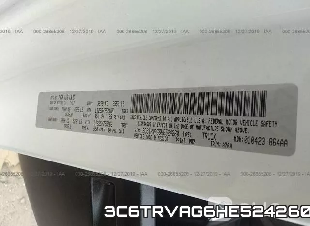 3C6TRVAG6HE524260 фото 8