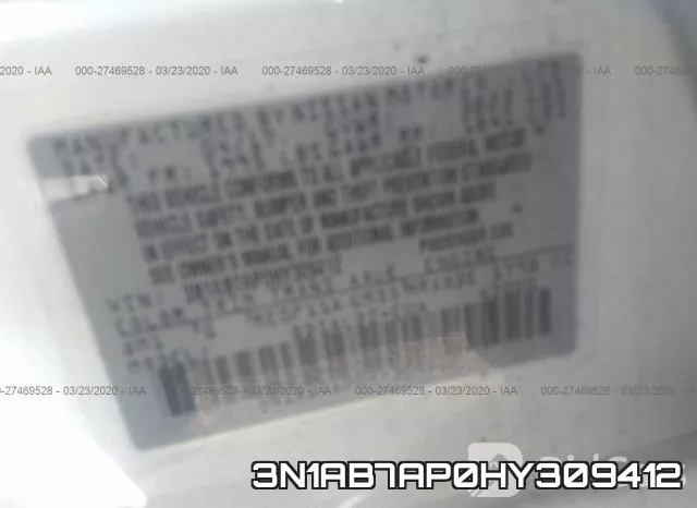 3N1AB7AP0HY309412 фото 7