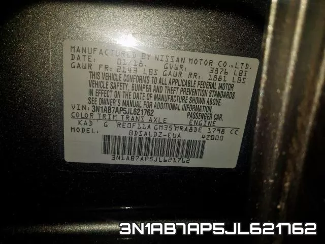 3N1AB7AP5JL621762 фото 2
