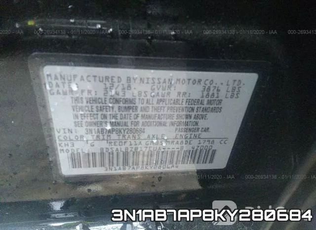 3N1AB7AP8KY280684 фото 10