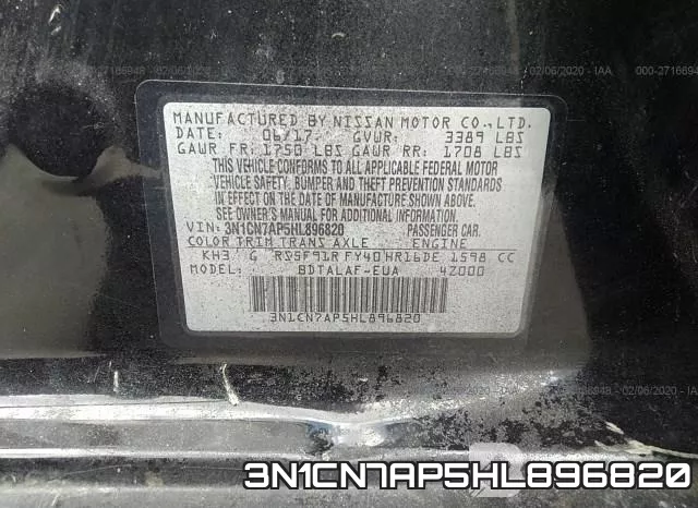 3N1CN7AP5HL896820 фото 8