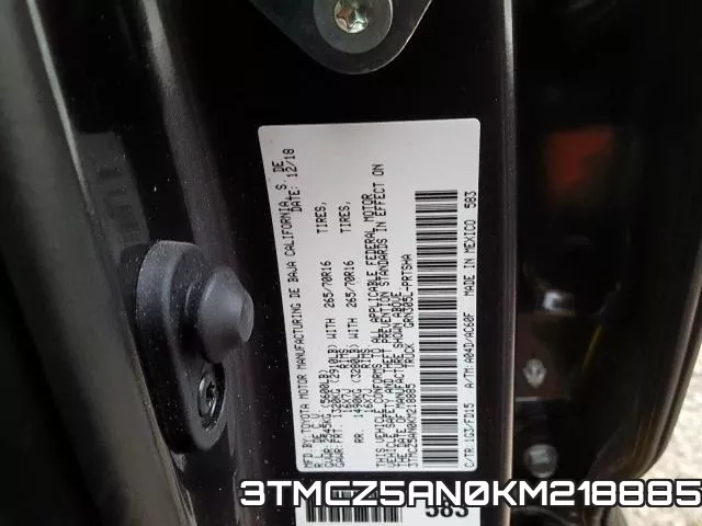 3TMCZ5AN0KM218885 фото 2